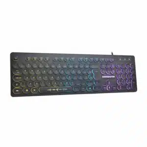 TECLADO GAMER K-MEX STEAMPUNK - KM76 LED PRETO - KM7628U0001CB1X