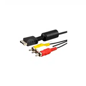 cabo rca av para playstation 1, 2 e 3 ps1 ps2 ps3 pix 1,85m, excelente acabamento, conector de metal que diminui possível quebra dos pinos dentro do seu aparelho
